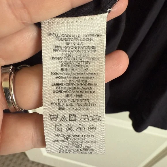 Free People Black Floral Embroidered Mini Dress - Picture 10 of 11